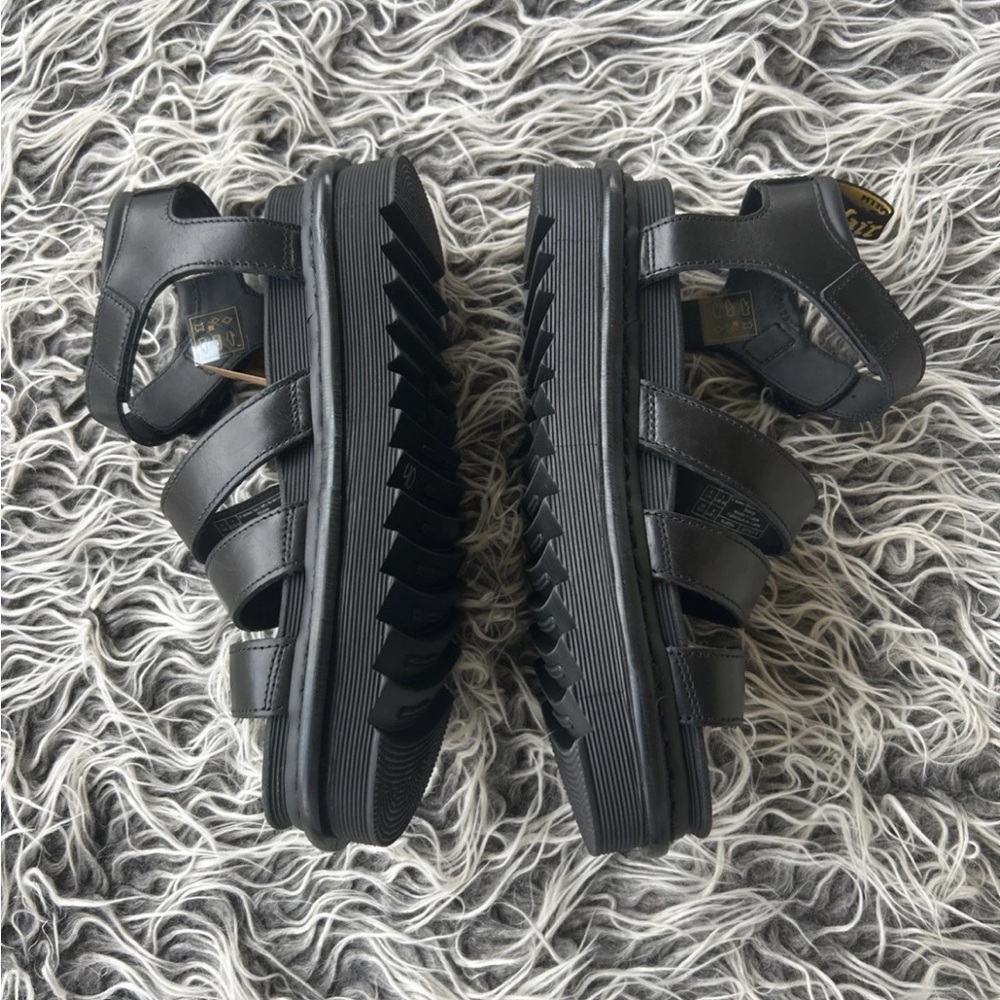 NWT Doc Martens BLAIRE Hydro Platform Strap Black Sandals Size Men 7 Women 8. - Picture 3 of 8